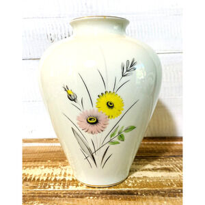 Vintage Royal Bavaria KM Floral Vase Made in Germany 8" Tall